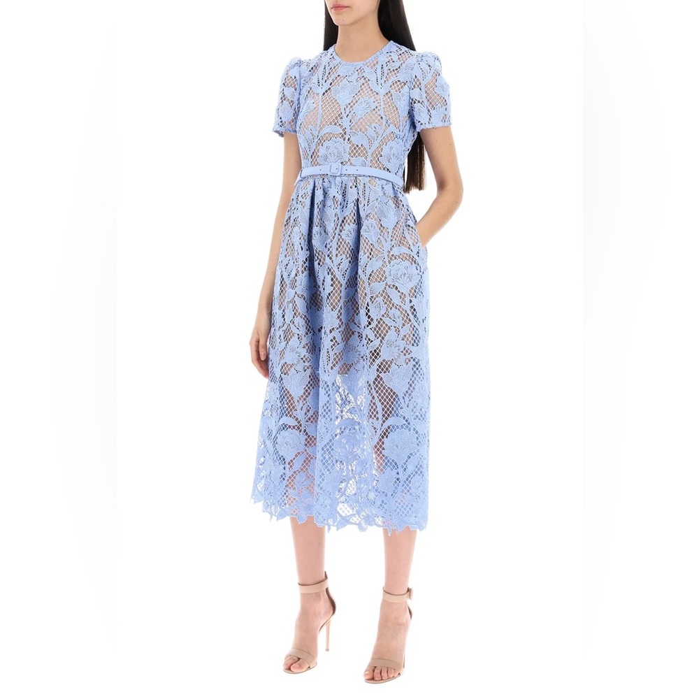 Self Portrait Blue Lace Dress